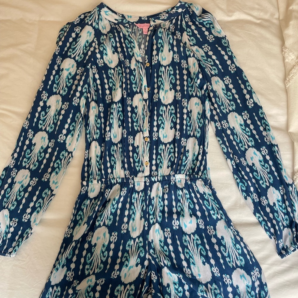 Lilly Pulitzer Long-Sleeved Romper - Size Small, New Without Tags